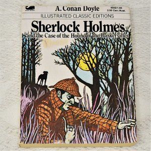 Sherlock Holmes Hound Baskervilles Moby Books Illustrated #4502 Youth Adaptation